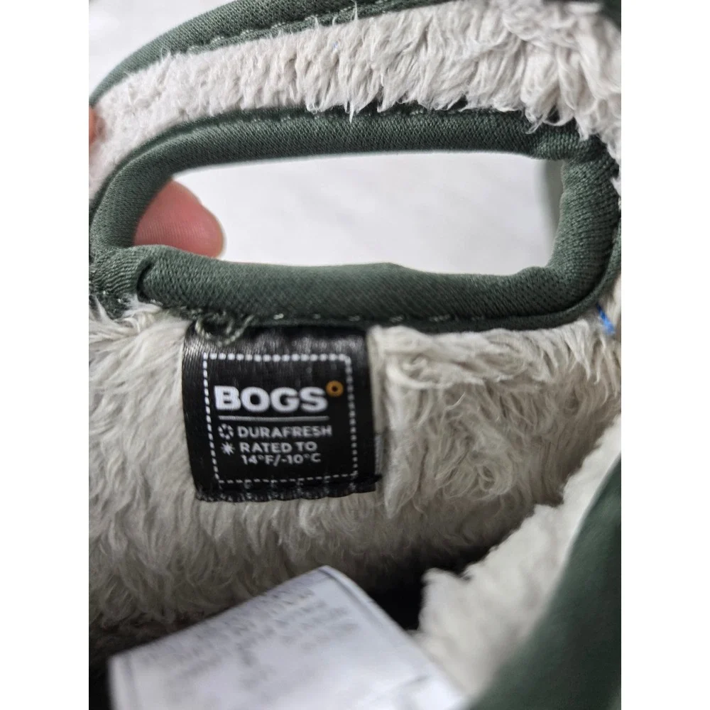 Bogs Baby Bogs Camo Waterproof Insulated Winter Boots Green Kids Size 8